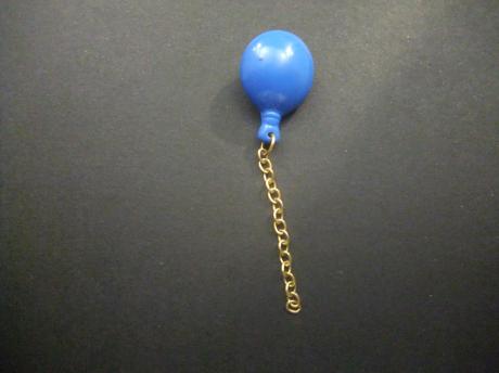 Luchtballon met ketting blauw